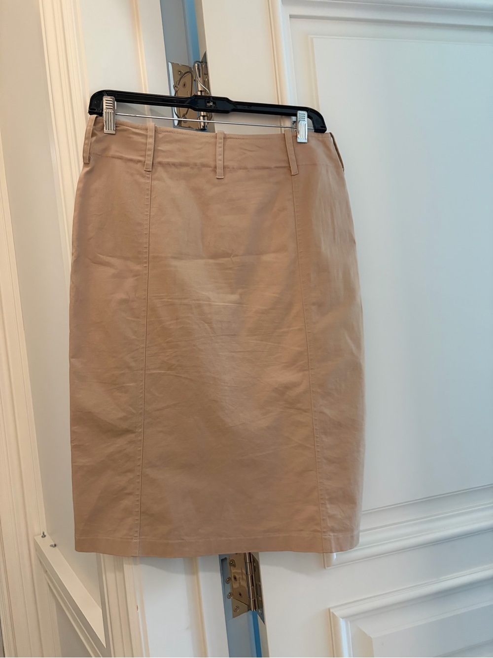 Blumarine Beige Cotton Pencil Skirt